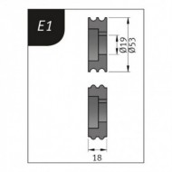 Role tip E1, pentru masina de faltuit SBM 110-08, Metalkraft