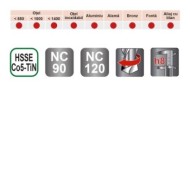 Burghie elicoidale, HSS-Co-TiN, tip NC, FORMAT