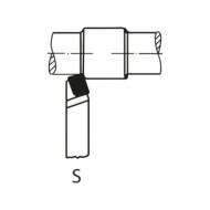 Cutit de strung drepte, DIN 4971 (ISO 1), taiere pe stanga, WILKE