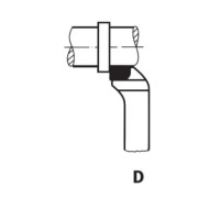 Cutit de strung cu dispunere frontala DIN 4977 (ISO 5), taiere pe dreapta, WILKE