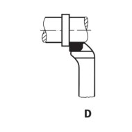 Cutit de strung cu dispunere laterala DIN 4978 (ISO 3), sectiune dreptunghiulara, taiere pe dreapta, WILKE