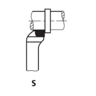 Cutit de strung cu dispunere laterala, DIN 4980 (ISO 6), sectiune patrata, taiere pe stanga, WILKE