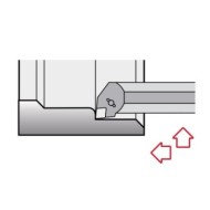 Suporti ceramici cu placuta fixata cu clema - CCLN 95°, CANELA