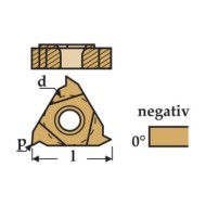 Placute pentru filetare interioara, NR-55 grade, CANELA