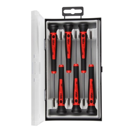 Set de surubelnite de precizie, 6 piese, 2 x Inbus, 4 x Torx, Felo