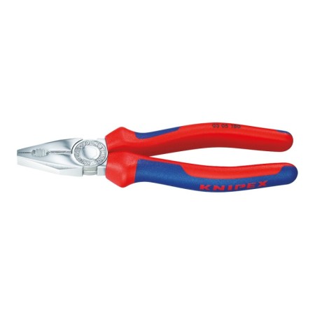 Cleste combinat cu suprafata cromata si manere cu manson bicomponent, Knipex