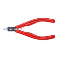 Cleste diagonal pentru electronica, cap ingust,  suprafata brunata si manere cu manson din plastic, L 125 mm, Knipex