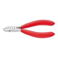 Cleste diagonal pentru electronisti, suprafata lustruita si manere cu manson din plastic, Knipex