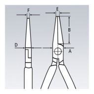 Cleste de precizie de prindere pentru electronisti, L 135 mm, Knipex