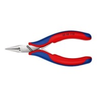 Cleste de precizie de prindere pentru electronisti, suprafata lustruita si manere cu manson bicomponent, Knipex