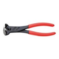 Cleste de taiere frontala pentru sarma cu strat protector negru lustruit si manere cu manson din plastic, Knipex