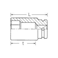 Chei tubulare de impact, prindere 3/4, profesionale - DIN 3129, Stahlwille