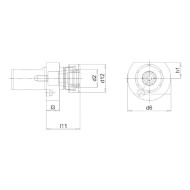 Sistem de prindere VDI, forma E4, pentru pensete ER, DIN 6499, - DIN 69880, FORTIS