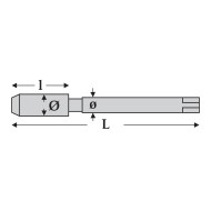 Tarod de masina universal, banda alba, HSSE Co5 VAP, forma C-35 grade RSP, filet normal, D, BSP, DIN 374, VOLKEL