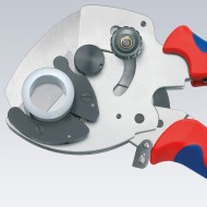 Cleste pentru taiat tevi mixte (Pexal) 12 - 25 mm si tuburi de protectie (Copex), adancime taiere 25 mm, Knipex