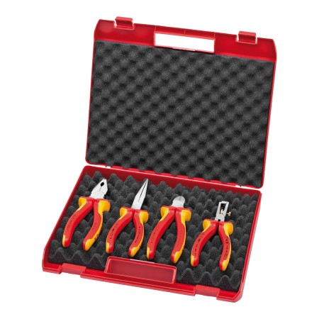 Trusa compacta VDE - 4 clesti (combinat/dezizolator/radio/diagonal), Knipex