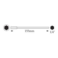 Soclu tubular E 6.3 x 155 mm, prindere 1, 4'', Felo