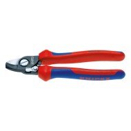 Clesti de taiat cabluri de Cu si Al, cu strat protector negru si manere cu manson bicomponent , taiere Ø 15mm / 50 mm², Knipex