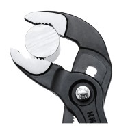 Cleste Cobra, strat protector gri lustruit si manere din plastic anti-alunecare, L 125 mm, 13 pozitii, Knipex