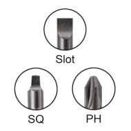 Surubelnita ,,Fold-Up’’, 5 piese, model RFU5, 2 x Philips, 2 x patrat, 1 x slot, Felo