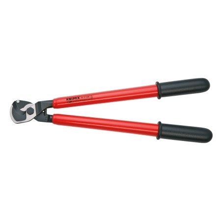 Cleste de taiat cabluri de Cu si Al cu capacitate mare de taiere, VDE 1000 V, L 500 mm, taiere Ø 27mm / 150 mm², AWG 5/0, Knipex