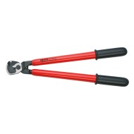 Cleste de taiat cabluri de Cu si Al cu capacitate mare de taiere, VDE 1000 V, L 500 mm, taiere Ø 27mm / 150 mm², AWG 5/0, Knipex