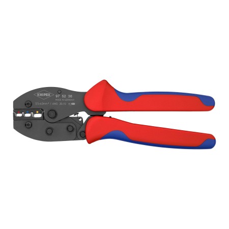 Cleste PreciForce de sertizat pentru conectori inelari izolati si mufe pentru imbinare, forma sertizare Ovala, Knipex