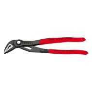 Cleste Cobra ES (cu falci subtiri), cu strat protector gri lustruit si manere cu manson din plastic anti-alunecare, Knipex