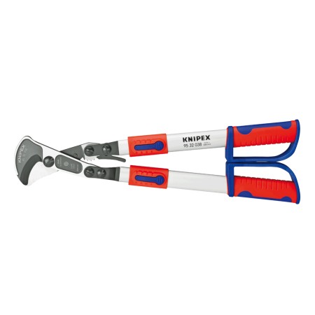 Cleste telescopic pentru taierea cablurilor cu suprafata brunata si manere, L 570 - 770, taiere Ø 38mm / 280 mm², Knipex