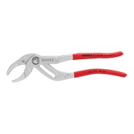 Cleste prindere tevi cu suprafata cromata si manere cu manson din plastic, capacitate de lucru Ø 25 - 80 mm, 4 pozitii, Knipex