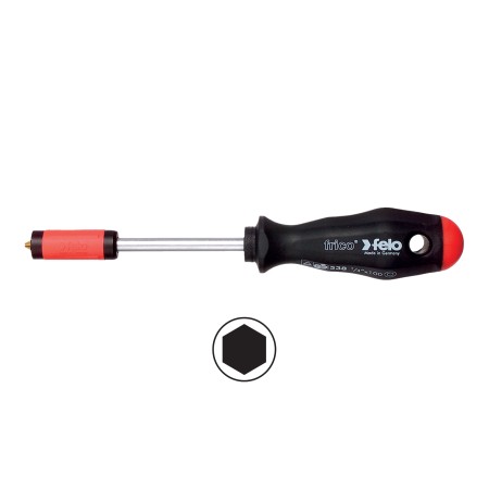 Surubelnite FRICO Profesional cu cap HEX 1|4 inch pentru bits, cap megnetic  Felo-Star , locas HEX 1|4 inch, L 100 mm, Felo