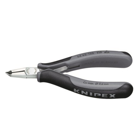 Clesti de taiere frontala pentru electronisti, ESD, L 120 mm, unghi de indoire al falcilor 65°, Knipex