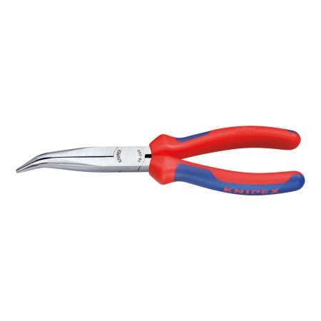 Cleste cu falci semi-rotunde inclinate la 40°, cu suprafata cromata si manere cu manson bicomponent, Knipex