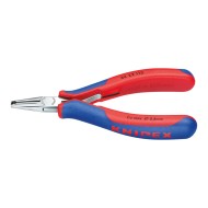 Clesti de taiere frontala pentru electronisti, suprafata oglinda lustruita si manere cu manson bicomponent, L 115 mm, unghi de indoire al falcilor 90°, Knipex