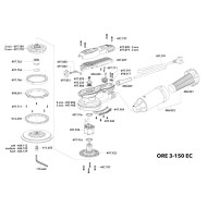 Set masina orbitala pentru finisat 400 W, 150 mm diametru disc, cursa 3 mm, model ORE 3-150 EC, Flex