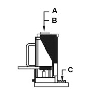 Cric hidraulic pentru utilaje, model HMH 25 sarcina max. 25 tone, cursa 215 mm, UNICRAFT