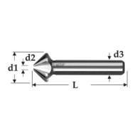 Set tesitoare UltimateCut 4S, 90°, HSS DIN 335, 5 piese, Ruko