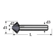 Set tesitoare UltimateCut 4S, 90°, HSS RUna TEC, DIN 335, 5 piese Ruko