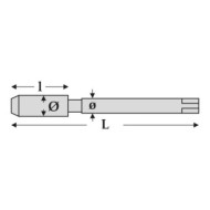 Set tarozi de masina extra-lungi (universali), HSS-E, filet metric, DIN 371, forma B, 120 mm lungime, Volkel