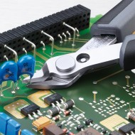 Cleste pentru electronica SuperKnips cu protectie la descarcare electrostatica (ESD), pentru cabluri de fibra optica, Knipex