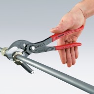 Cleste cheie pentru piulite cu strat protector gri lustruit si manere, ³/8  - 1 ¹/4 | 10-32 inch/mm, 15 pozitii, Knipex