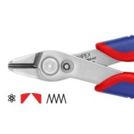 Cleste diagonal pentru electronisti - Super Knips XL, cu suprafata lustruita si manere cu manson bicomponent, Knipex