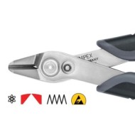 Cleste diagonal pentru electronisti - Super Knips XL, cu suprafata lustruita si manere cu manson bicomponent, Knipex