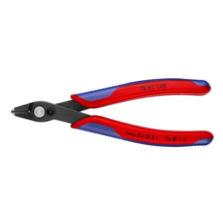 Cleste diagonal pentru electronisti - Super Knips XL, cu suprafata brunata si manere cu manson bicomponent, Knipex