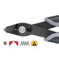 Cleste diagonal pentru electronisti - Super Knips XL, cu suprafata brunata si manere cu manson bicomponent, Knipex