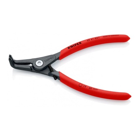 Cleste de precizie Heavy Duty pentru inele de siguranta exterioare, cu falci inclinate la 90°, Ø 19 - 60 mm, Knipex