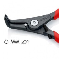 Cleste de precizie Heavy Duty pentru inele de siguranta exterioare, cu falci inclinate la 90°, Ø 19 - 60 mm, Knipex