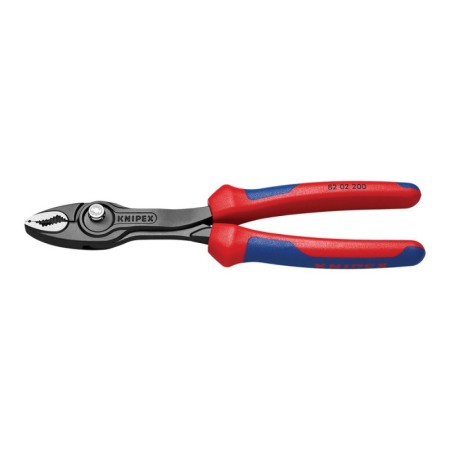 Cleste TwinGrip cu strat protector gri lustruit si manere cu manson bicomponent, Knipex