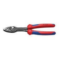 Cleste TwinGrip cu strat protector gri lustruit si manere cu manson bicomponent, Knipex