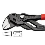 Cleste cheie cu strat protector gri si manere cu manson din plastic, 180 mm, Knipex